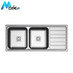 سینک میلان کد 5012 توکار دو لگنه