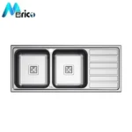 سینک میلان کد 5014 توکار دو لگنه