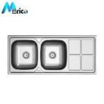 سینک میلان کد 7010 توکار دو لگنه