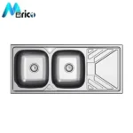 سینک میلان کد 7014 توکار دو لگنه
