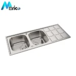سینک میلان کد 7016 توکار دو لگنه