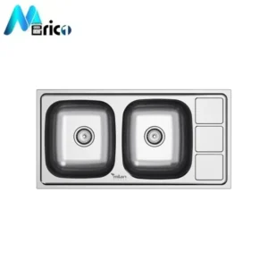 سینک میلان کد 7020 توکار دو لگنه