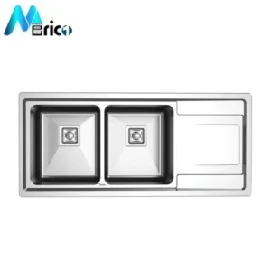 سینک میلان کد 8012 توکار دو لگنه